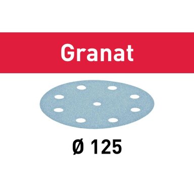 Šlifavimo lapelis Granat Festool STF D125/8 P180 GR/100 (497171) Šlifavimo lapelis Granat Festool STF D125/8 P180 GR/100 (497171)
