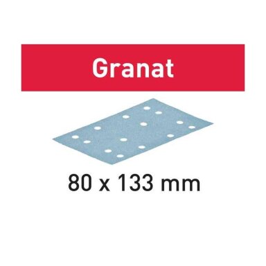 Šlifavimo popierius Granat Festool STF 80x133 P120 GR/100 (497120) Šlifavimo popierius Granat Festool STF 80x133 P120 GR/100 (497120)