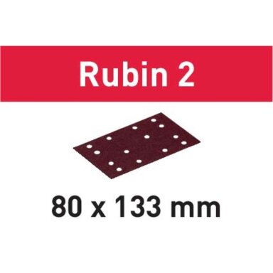 Šlifavimo popierius Rubin 2 Festool STF 80X133 P100 RU2/50 (499049) Šlifavimo popierius Rubin 2 Festool STF 80X133 P100 RU2/50 (499049)