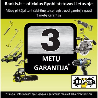 Šlifuoklis - poliruoklis Ryobi RDP18-0, 18V (be akum. ir be krov.) Šlifuoklis - poliruoklis Ryobi RDP18-0, 18V (be akum. ir be krov.)