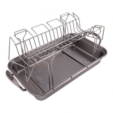 Šlaunelių ir šonkaulių laikiklis-universalios grotelės Char-Broil Grill+ 2