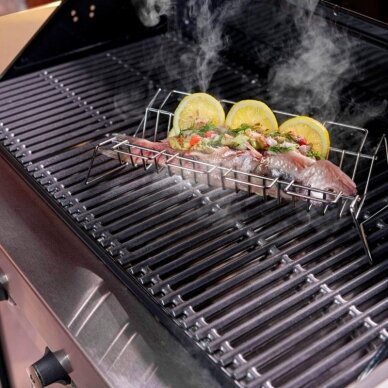 Šlaunelių ir šonkaulių laikiklis-universalios grotelės Char-Broil Grill+ 4