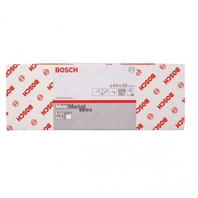 Šlif. popierius metalui Bosch, 60mm; P60; 30 vnt., 2608606880 1 Šlif. popierius metalui Bosch, 60mm; P60; 30 vnt., 2608606880 1