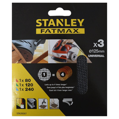 Šlif. tinklelių rink. VELCRO 125 mm 1 Šlif. tinklelių rink. VELCRO 125 mm 1