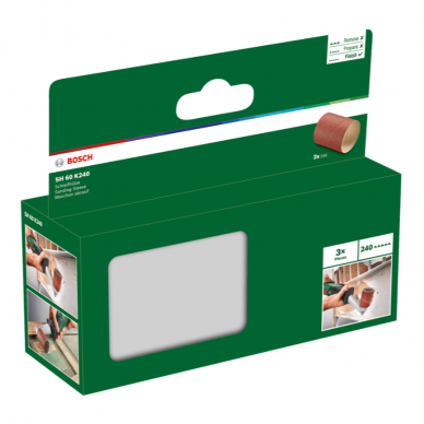 Šlifavimo cilindras Bosch PRR 250, 60 mm, 240 1 Šlifavimo cilindras Bosch PRR 250, 60 mm, 240 1