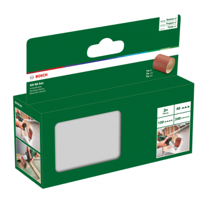 Šlifavimo cilindrų rinkinys Bosch PRR 250, 80/120/240 1 Šlifavimo cilindrų rinkinys Bosch PRR 250, 80/120/240 1