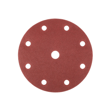 Šlifavimo diskai 150 mm, P180, 5 vnt, su 9 skylėmis 04-721 5 Šlifavimo diskai 150 mm, P180, 5 vnt, su 9 skylėmis 04-721 5