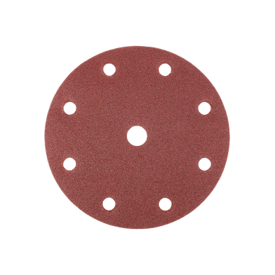 Šlifavimo diskai 150 mm, P40, 5 vnt, su 9 skylėmis 04-721 5 Šlifavimo diskai 150 mm, P40, 5 vnt, su 9 skylėmis 04-721 5