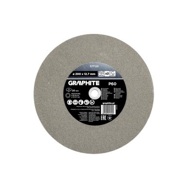 Šlifavimo diskai 200 x 20/16/12,7 x 20 mm, p60, 2 vnt. 3