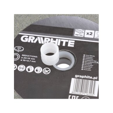 Šlifavimo diskai 200 x 20/16/12,7 x 20 mm, p60, 2 vnt. 7