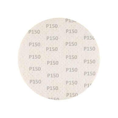 Šlifavimo diskai, perforuoti, „Velcro“, užpildyti skylėmis 225 mm, P150, 5 vnt. 3 Šlifavimo diskai, perforuoti, „Velcro“, užpildyti skylėmis 225 mm, P150, 5 vnt. 3
