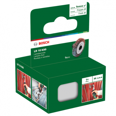 Šlifavimo diskas Bosch PRR 250, 10 mm, 80 1 Šlifavimo diskas Bosch PRR 250, 10 mm, 80 1