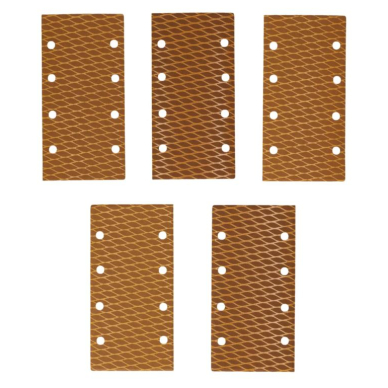 Šlifavimo popierius DEDRA DED7943R3, #100, 92x182 mm, su velcro, 5 vnt. 1 Šlifavimo popierius DEDRA DED7943R3, #100, 92x182 mm, su velcro, 5 vnt. 1