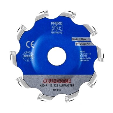 Šlifavimo diskas PFERD Alumaster HSD-R 115/125 Šlifavimo diskas PFERD Alumaster HSD-R 115/125