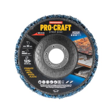 Šlifavimo diskas „ProCraft SD-S125” Clean & Strip 1