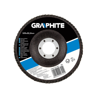 Šlifavimo diskelis lapelinis 125 x 22.2 mm, K36, zirconium 1