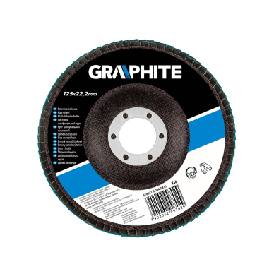 Šlifavimo diskelis lapelinis 125 x 22.2 mm, K40, zirconium 1 Šlifavimo diskelis lapelinis 125 x 22.2 mm, K40, zirconium 1