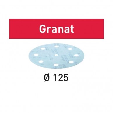 Šlifavimo lapelis Granat Festool STF D125/8 P1200 GR/50 (497181)