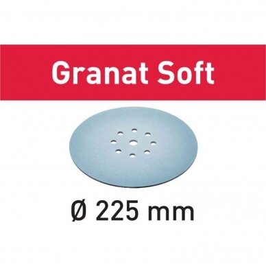 Šlifavimo lapelis Granat Soft Festool STF D225 P80 GR S/25 (204221)