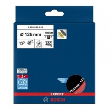Šlifavimo padas Bosch, 125mm, vid. kiet., GET 55-125, 2608900004 1 Šlifavimo padas Bosch, 125mm, vid. kiet., GET 55-125, 2608900004 1