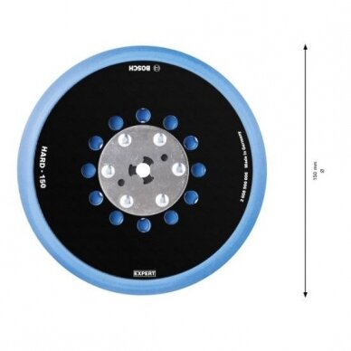 Šlifavimo padas Bosch, 150mm, kietas, GET 75-150, 2608900008 2 Šlifavimo padas Bosch, 150mm, kietas, GET 75-150, 2608900008 2