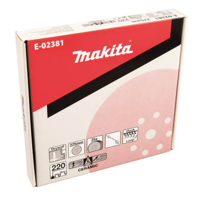 Šlifavimo popierius Makita E-02381, 225MM K240 (25Vnt.) DSL800 1 Šlifavimo popierius Makita E-02381, 225MM K240 (25Vnt.) DSL800 1