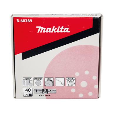 Šlifavimo popierius Makita B-68389, 225MM K40 (10Vnt.) DSL800 1 Šlifavimo popierius Makita B-68389, 225MM K40 (10Vnt.) DSL800 1