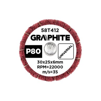 Šlifavimo popierius 30 x 25 x 6 mm, p80 2 Šlifavimo popierius 30 x 25 x 6 mm, p80 2