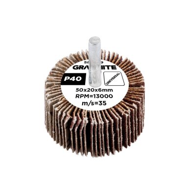 Šlifavimo popierius 50 x 20 x 6 mm, p40