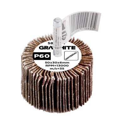 Šlifavimo popierius 50 x 30 x 6 mm, p60 1 Šlifavimo popierius 50 x 30 x 6 mm, p60 1