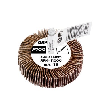 Šlifavimo popierius 60 x 15 x 6 mm, P100 1 Šlifavimo popierius 60 x 15 x 6 mm, P100 1