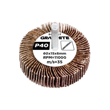 Šlifavimo popierius 60 x 15 x 6 mm, p40 Šlifavimo popierius 60 x 15 x 6 mm, p40