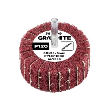 Šlifavimo popierius 60 x 25 x 6 mm, P120