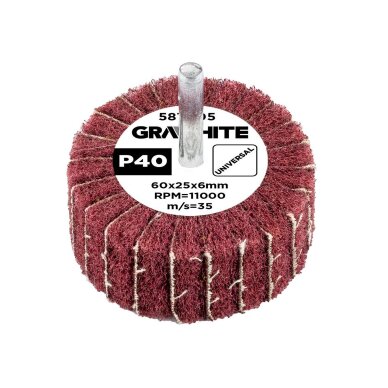 Šlifavimo popierius 60 x 25 x 6 mm, p40 Šlifavimo popierius 60 x 25 x 6 mm, p40