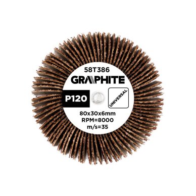 Šlifavimo popierius 80 x 30 x 6 mm, P120 2 Šlifavimo popierius 80 x 30 x 6 mm, P120 2