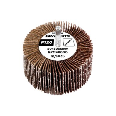 Šlifavimo popierius 80 x 30 x 6 mm, P120 Šlifavimo popierius 80 x 30 x 6 mm, P120