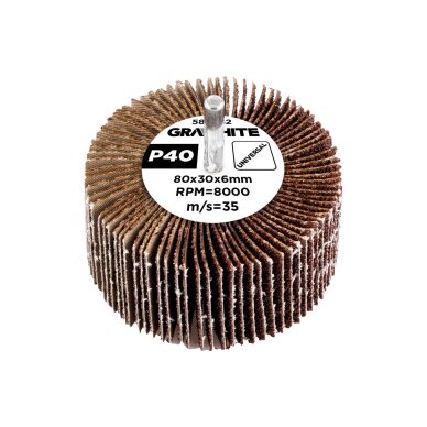 Šlifavimo popierius 80 x 30 x 6 mm, p40