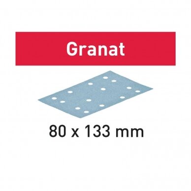 Šlifavimo popierius Granat Festool STF 80x133 P120 GR/10 (497129)