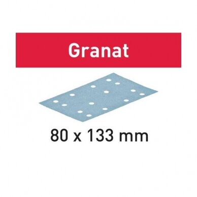 Šlifavimo popierius Granat Festool STF 80x133 P150 GR/100 (497121)