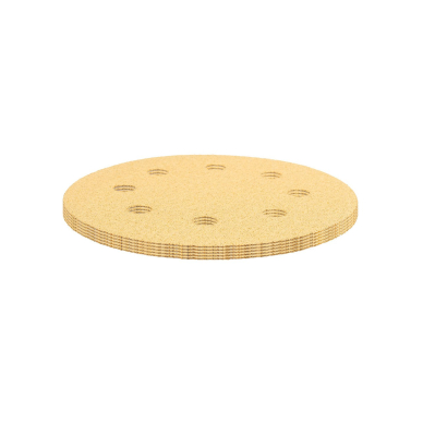 Šlifavimo popierius su lipduku 180 mm, K80, 5 vnt, su 8 skylutėmis šlifuokliui 59G263 8