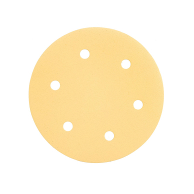 Šlifavimo popierius su lipduku 225 mm, K180, 5 vnt, su 6 skylutėmis šlifuokliui 59G264, 59G265 5 Šlifavimo popierius su lipduku 225 mm, K180, 5 vnt, su 6 skylutėmis šlifuokliui 59G264, 59G265 5