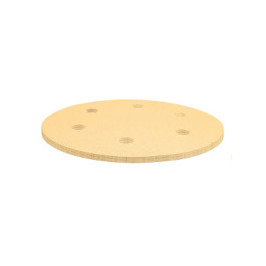 Šlifavimo popierius su lipduku 225 mm, K180, 5 vnt, su 6 skylutėmis šlifuokliui 59G264, 59G265 7