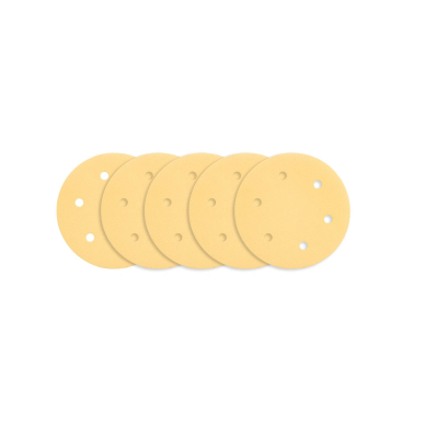 Šlifavimo popierius su lipduku 225 mm, K180, 5 vnt, su 6 skylutėmis šlifuokliui 59G264, 59G265