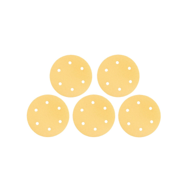 Šlifavimo popierius su lipduku 225 mm, K80, 5 vnt, su 6 skylutėmis šlifuokliui 59G264, 59G265 8