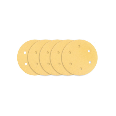 Šlifavimo popierius su lipduku 225 mm, K80, 5 vnt, su 6 skylutėmis šlifuokliui 59G264, 59G265