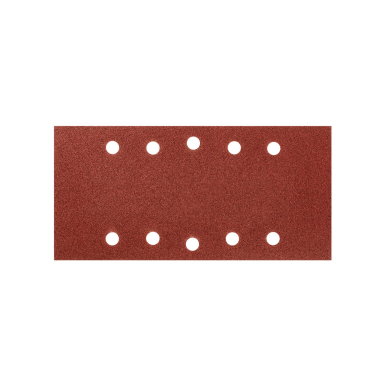 Šlifavimo popierius su „Velcro“ tvirtinimu 115 x 230 mm, K100, 5 vnt, su skylutėmis 3 Šlifavimo popierius su „Velcro“ tvirtinimu 115 x 230 mm, K100, 5 vnt, su skylutėmis 3