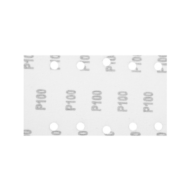 Šlifavimo popierius su „Velcro“ tvirtinimu 115 x 230 mm, K100, 5 vnt, su skylutėmis 7 Šlifavimo popierius su „Velcro“ tvirtinimu 115 x 230 mm, K100, 5 vnt, su skylutėmis 7