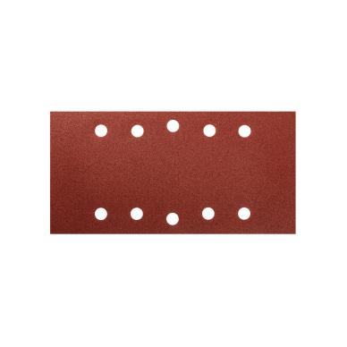Šlifavimo popierius su „Velcro“ tvirtinimu 115 x 230 mm, K120, 5 vnt, su skylutėmis 3