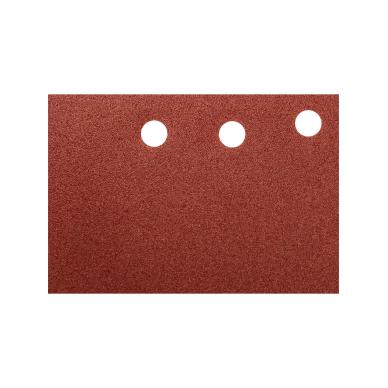 Šlifavimo popierius su „Velcro“ tvirtinimu 115 x 230 mm, K120, 5 vnt, su skylutėmis 4