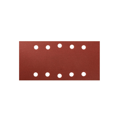 Šlifavimo popierius su „Velcro“ tvirtinimu 115 x 230 mm, K240, 5 vnt, su skylutėmis 3